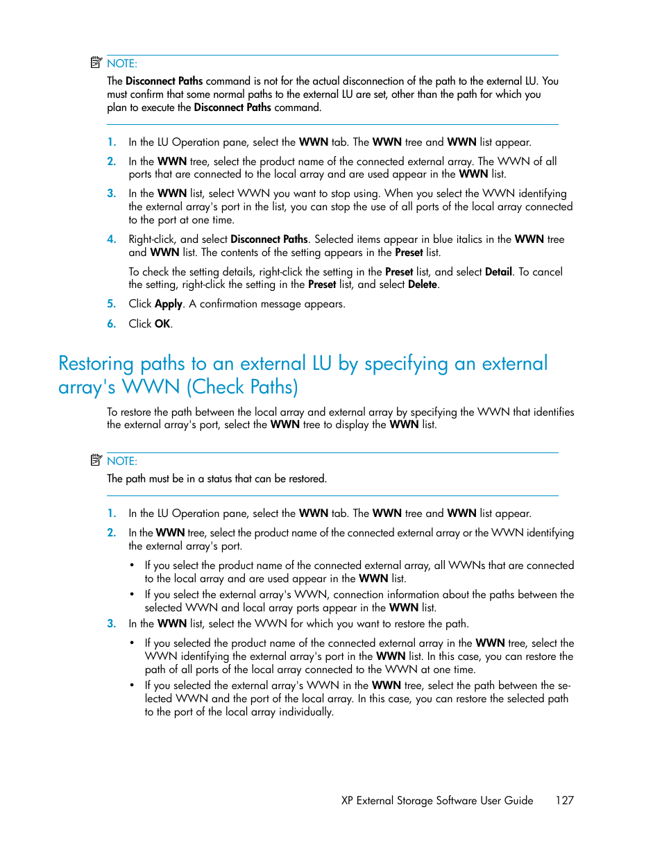 HP StorageWorks XP Remote Web Console Software User Manual | Page 127 / 192