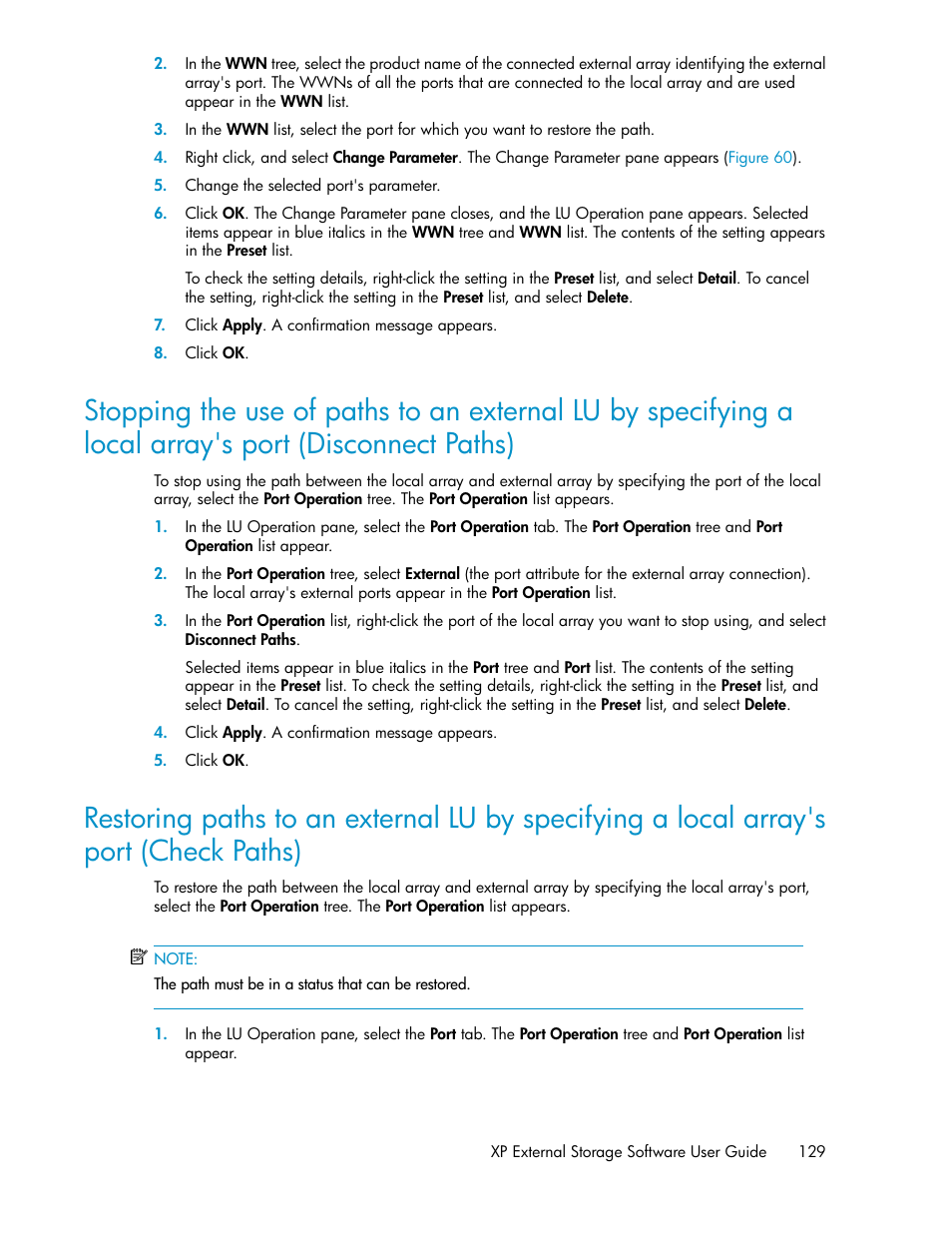 HP StorageWorks XP Remote Web Console Software User Manual | Page 129 / 192