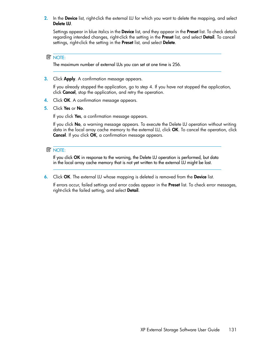 HP StorageWorks XP Remote Web Console Software User Manual | Page 131 / 192