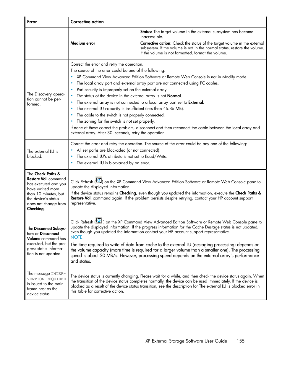 HP StorageWorks XP Remote Web Console Software User Manual | Page 155 / 192