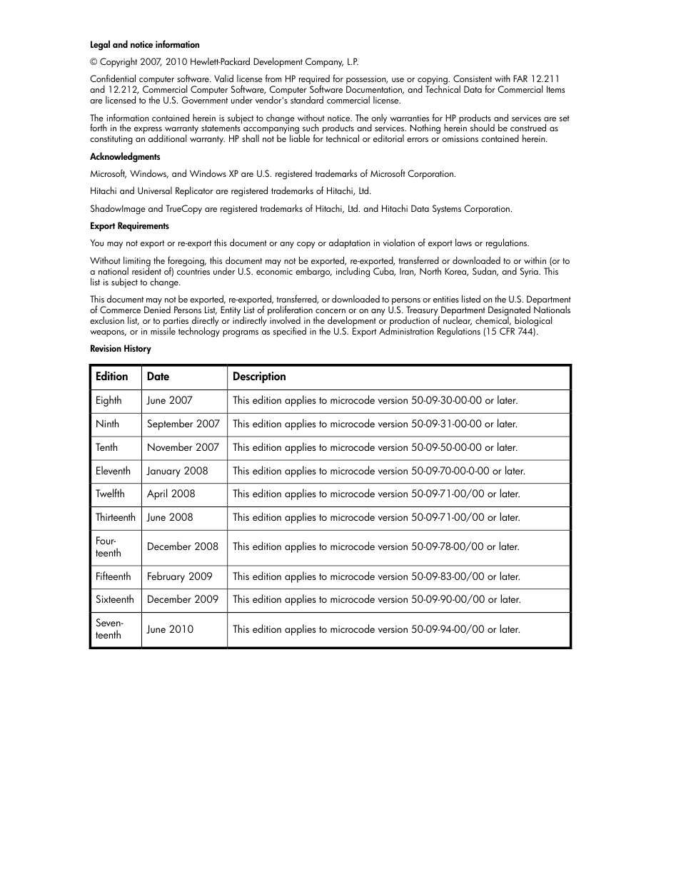 HP StorageWorks XP Remote Web Console Software User Manual | Page 2 / 192