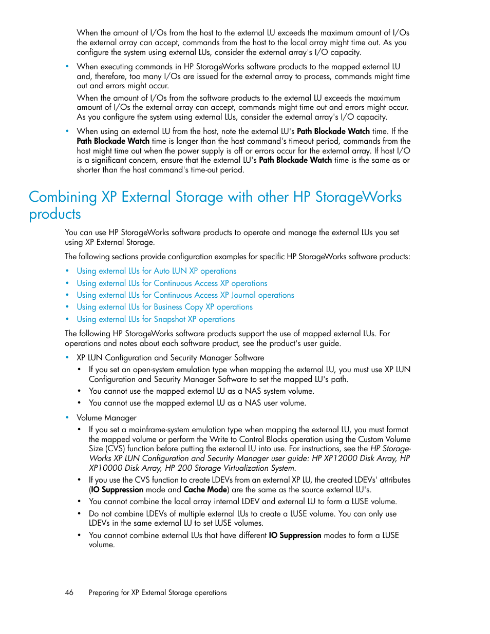 HP StorageWorks XP Remote Web Console Software User Manual | Page 46 / 192