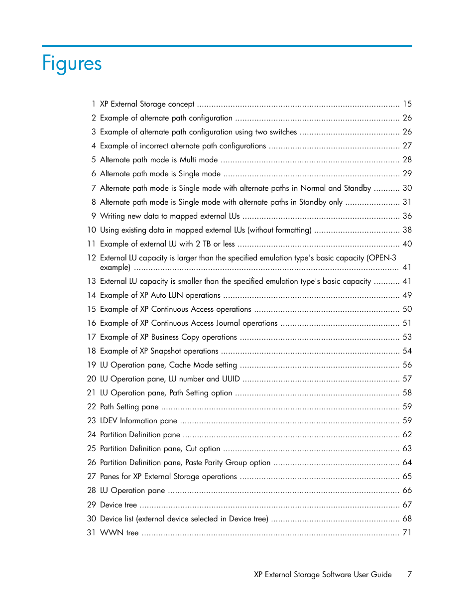 Figures | HP StorageWorks XP Remote Web Console Software User Manual | Page 7 / 192