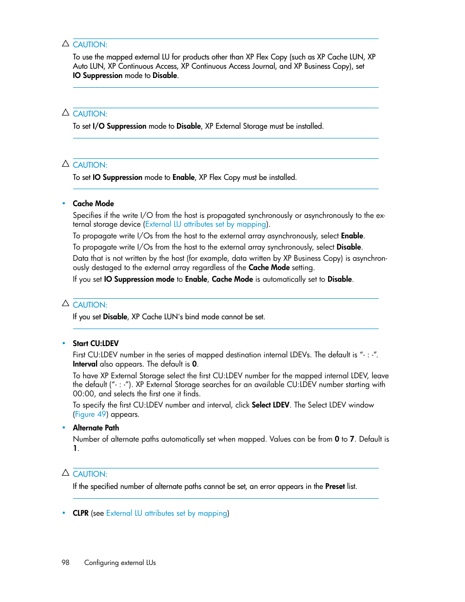 HP StorageWorks XP Remote Web Console Software User Manual | Page 98 / 192