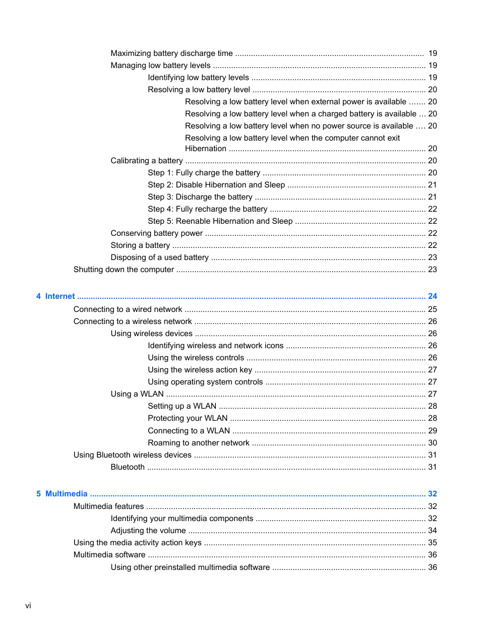 HP Mini 2102 User Manual | Page 6 / 74