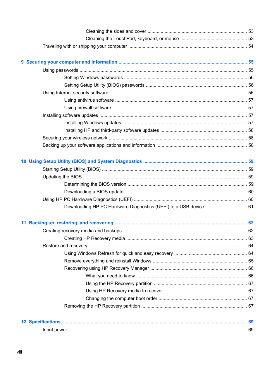 HP Split 13-m110ca x2 PC User Manual | Page 8 / 83