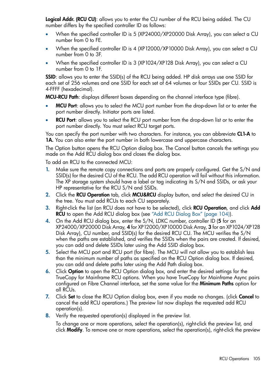 HP StorageWorks XP Remote Web Console Software User Manual | Page 105 / 258