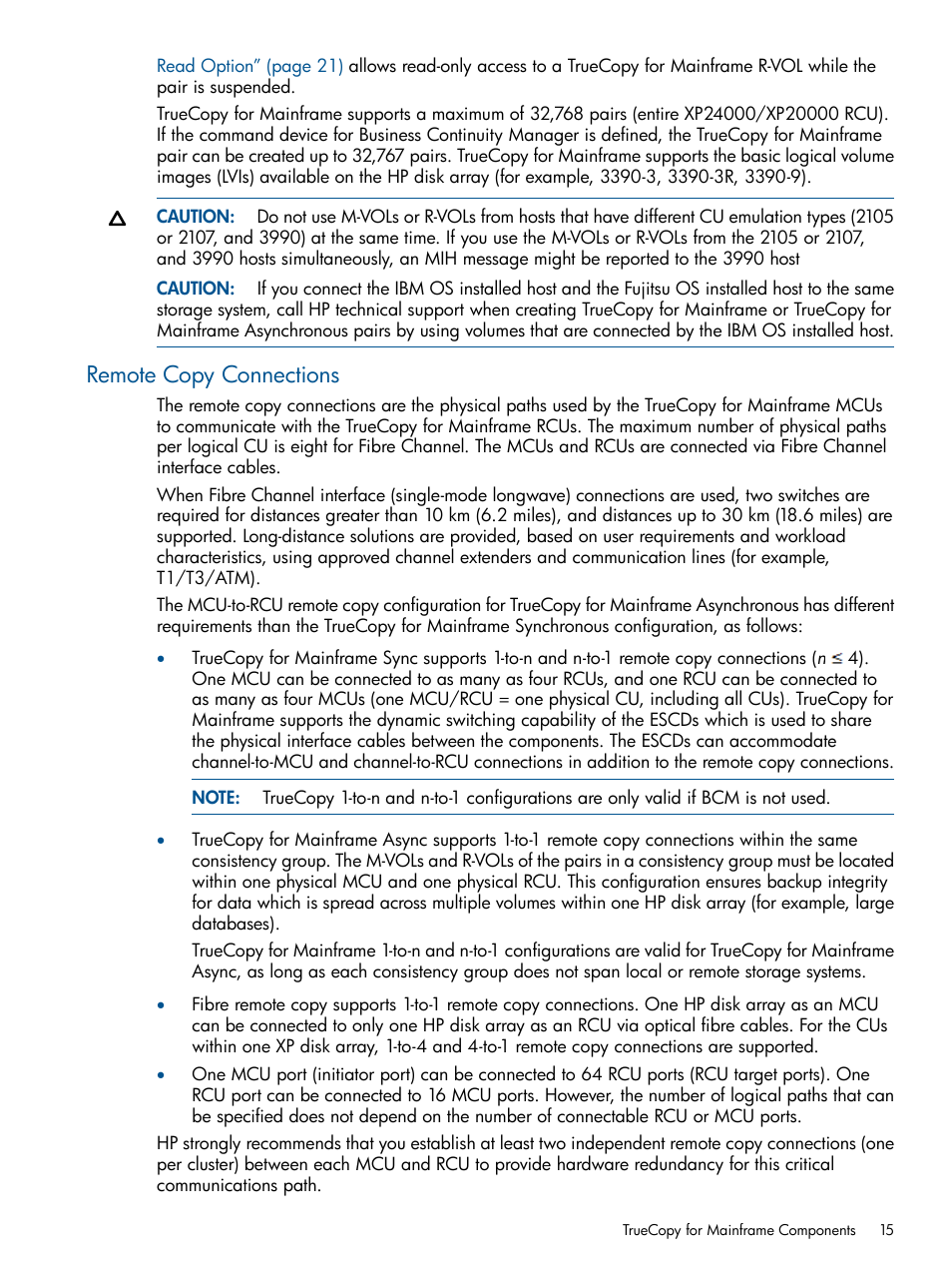 Remote copy connections | HP StorageWorks XP Remote Web Console Software User Manual | Page 15 / 258