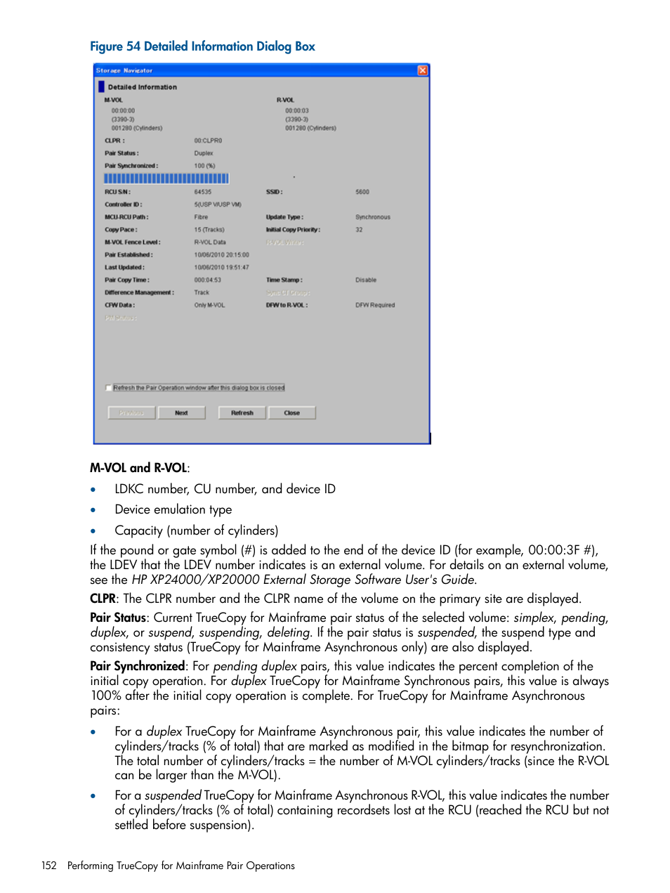 HP StorageWorks XP Remote Web Console Software User Manual | Page 152 / 258