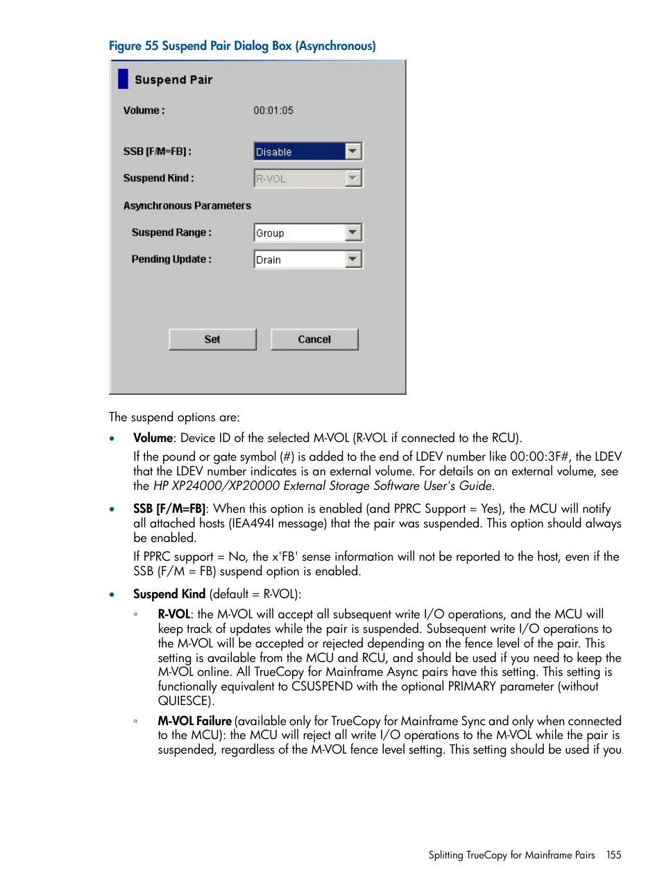 HP StorageWorks XP Remote Web Console Software User Manual | Page 155 / 258