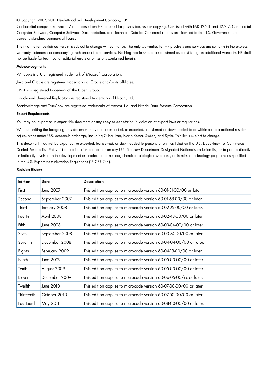 HP StorageWorks XP Remote Web Console Software User Manual | Page 2 / 258