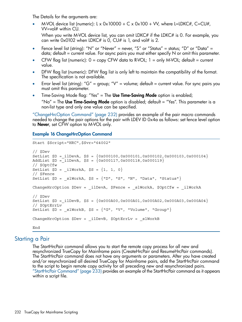 Starting a pair | HP StorageWorks XP Remote Web Console Software User Manual | Page 232 / 258