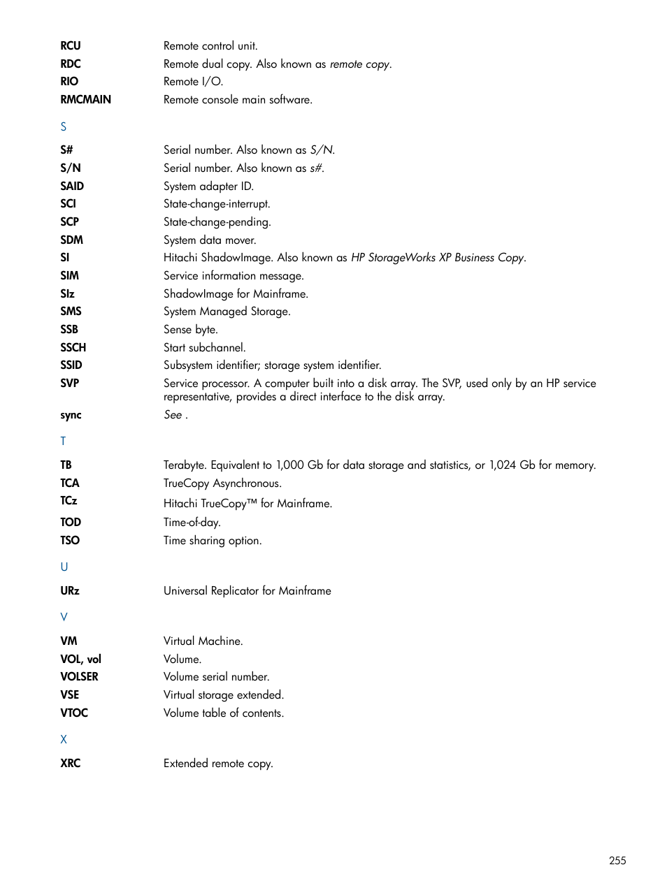 HP StorageWorks XP Remote Web Console Software User Manual | Page 255 / 258