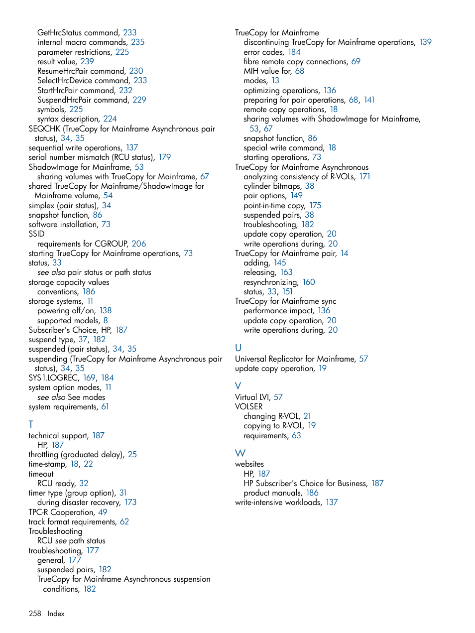 HP StorageWorks XP Remote Web Console Software User Manual | Page 258 / 258