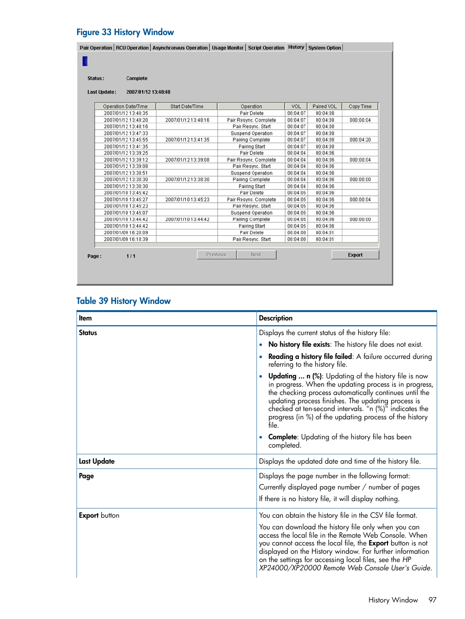 HP StorageWorks XP Remote Web Console Software User Manual | Page 97 / 258