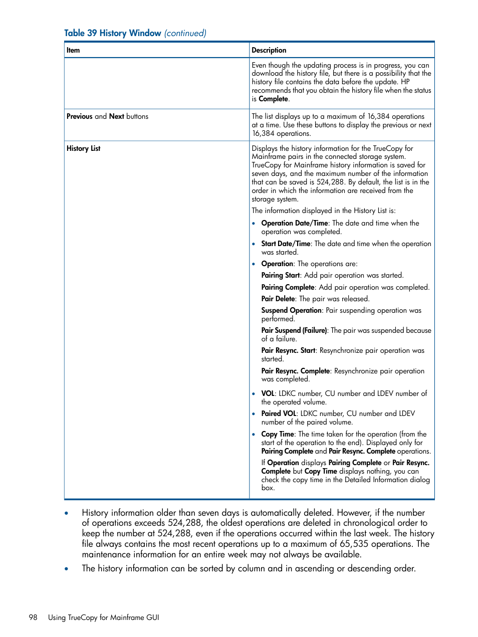 HP StorageWorks XP Remote Web Console Software User Manual | Page 98 / 258