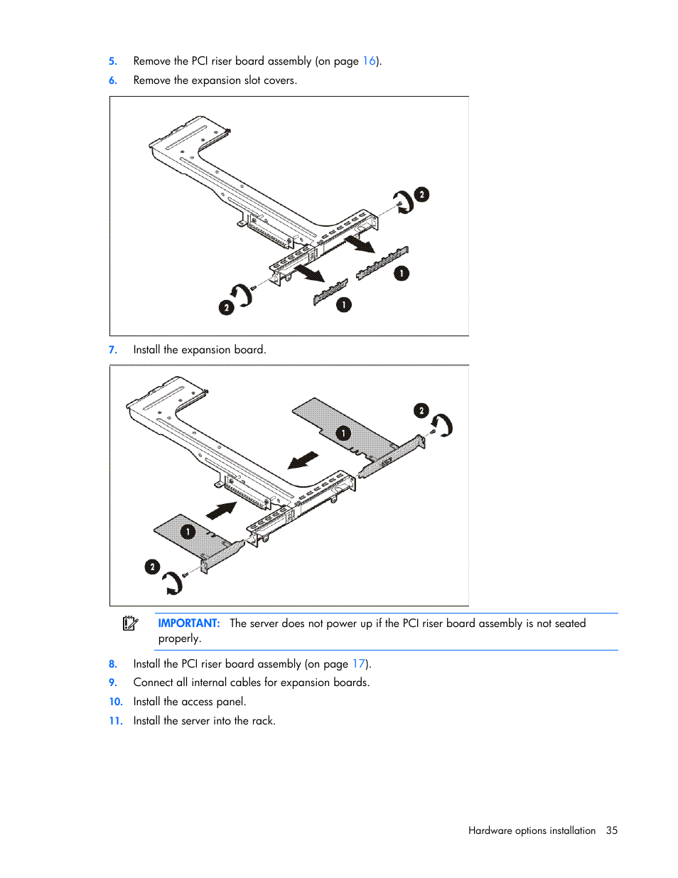 HP ProLiant DL120 G6 Server User Manual | Page 35 / 113