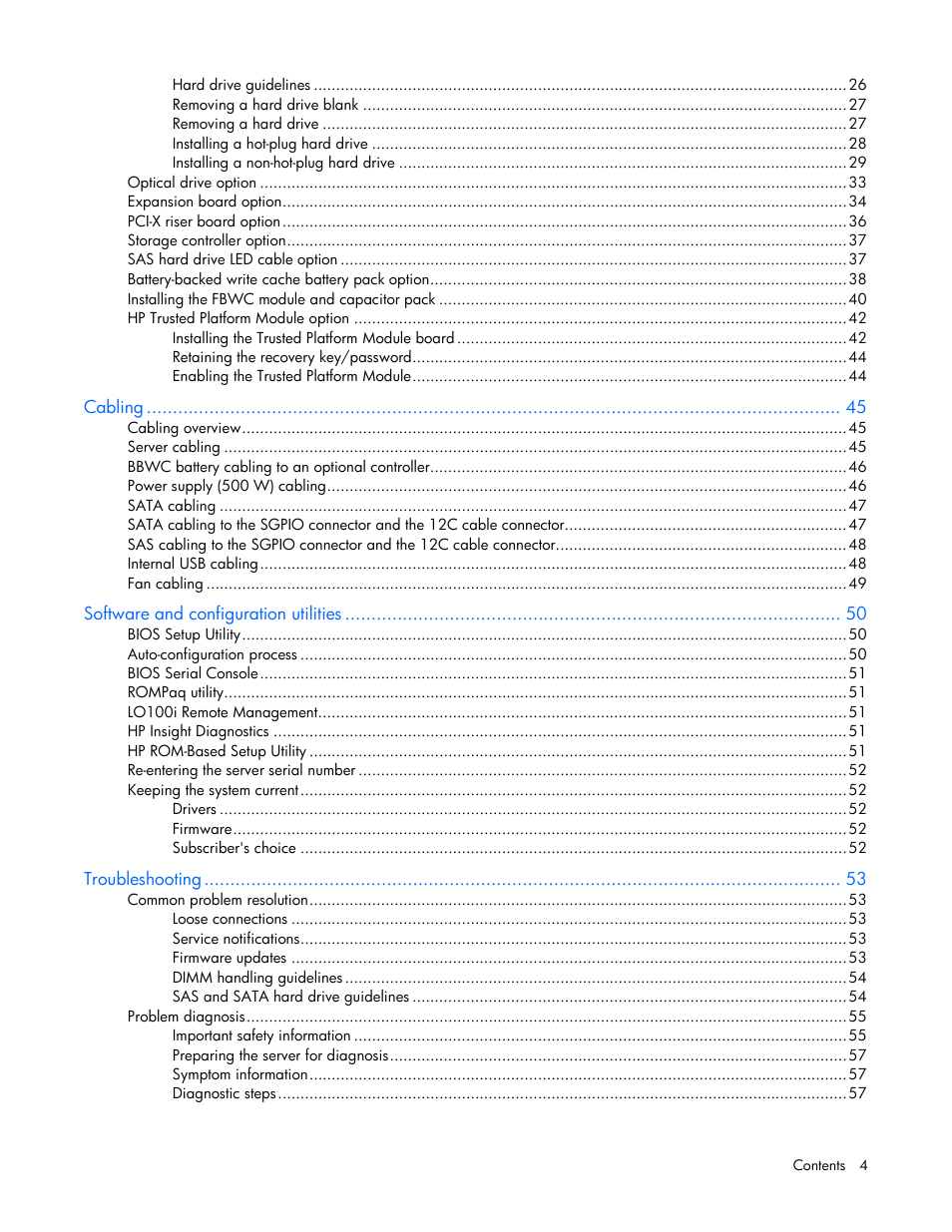 HP ProLiant DL120 G6 Server User Manual | Page 4 / 113