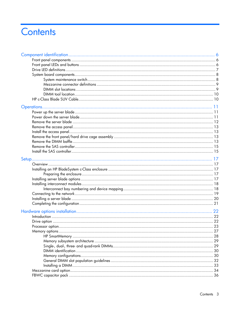 HP ProLiant BL460c Gen8 Server Blade User Manual | Page 3 / 83