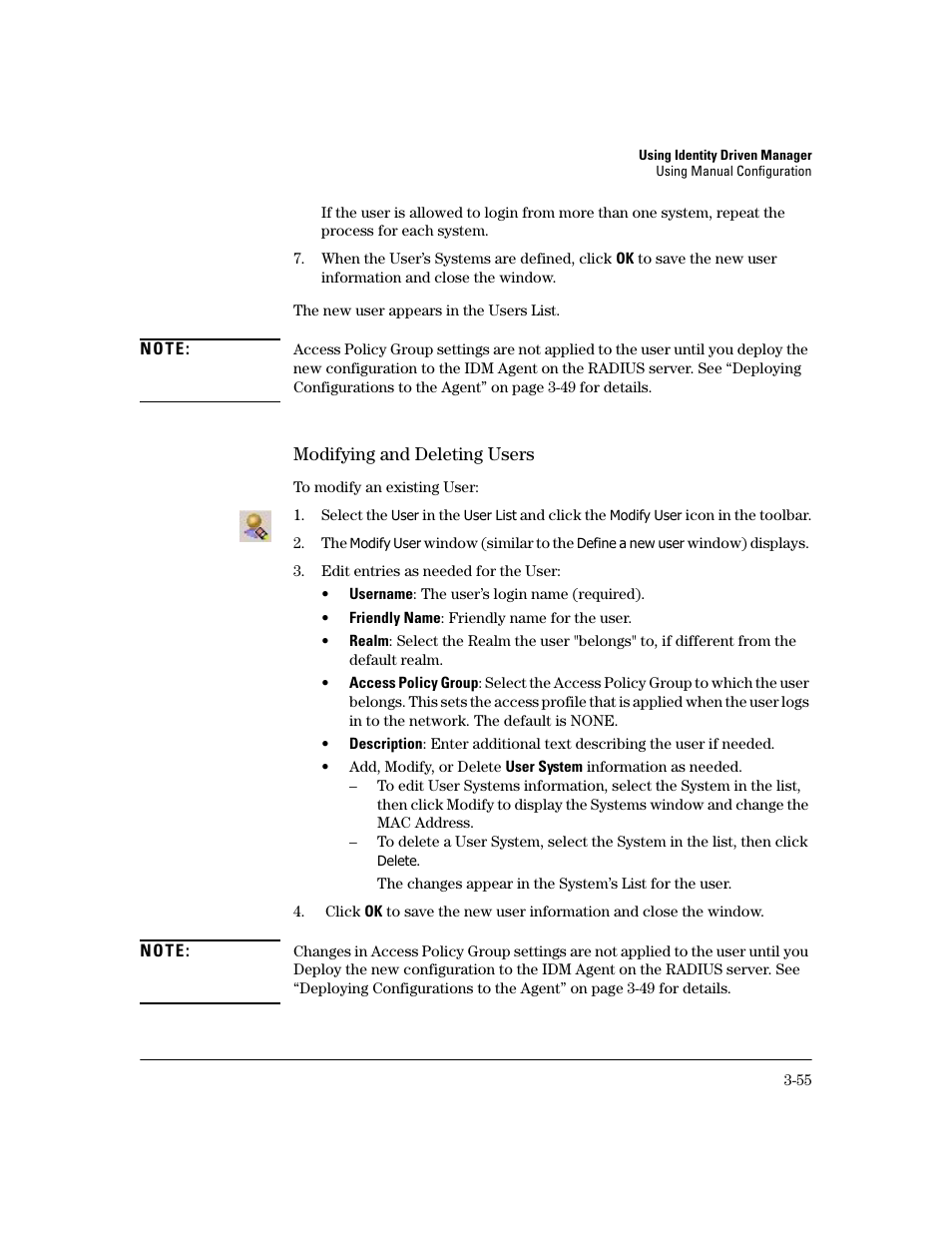 HP Identity Driven Manager Software Series User Manual | Page 119 / 194