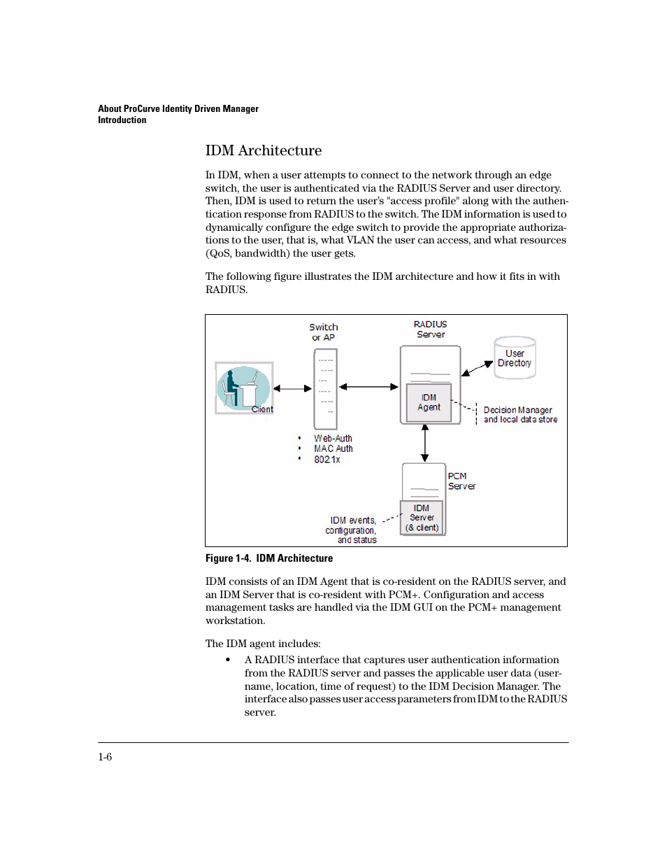 Idm architecture, Idm architecture -6 | HP Identity Driven Manager Software Series User Manual | Page 12 / 194