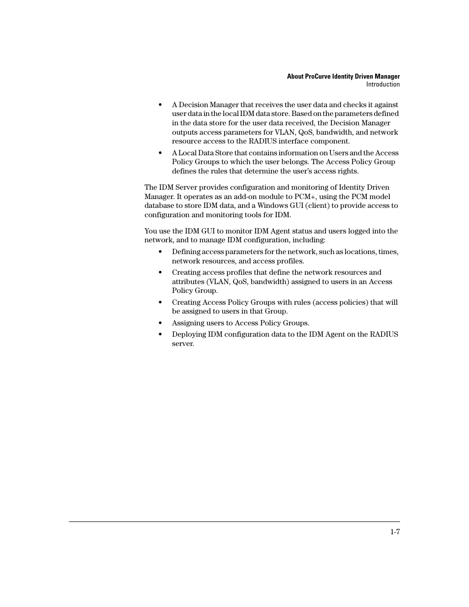 HP Identity Driven Manager Software Series User Manual | Page 13 / 194