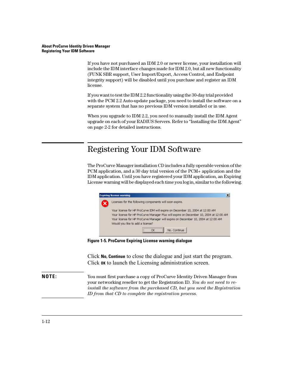 Registering your idm software | HP Identity Driven Manager Software Series User Manual | Page 18 / 194