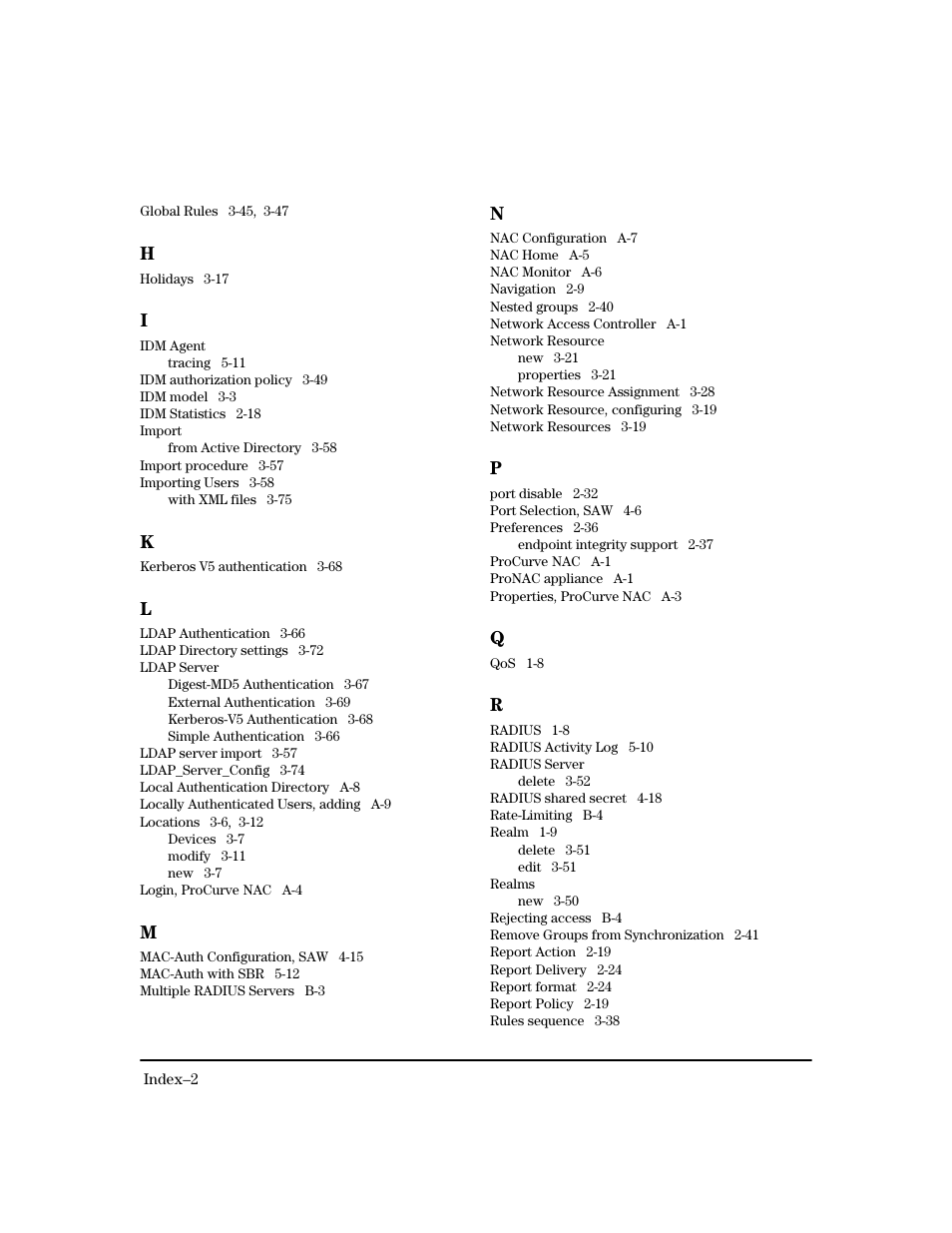 HP Identity Driven Manager Software Series User Manual | Page 192 / 194