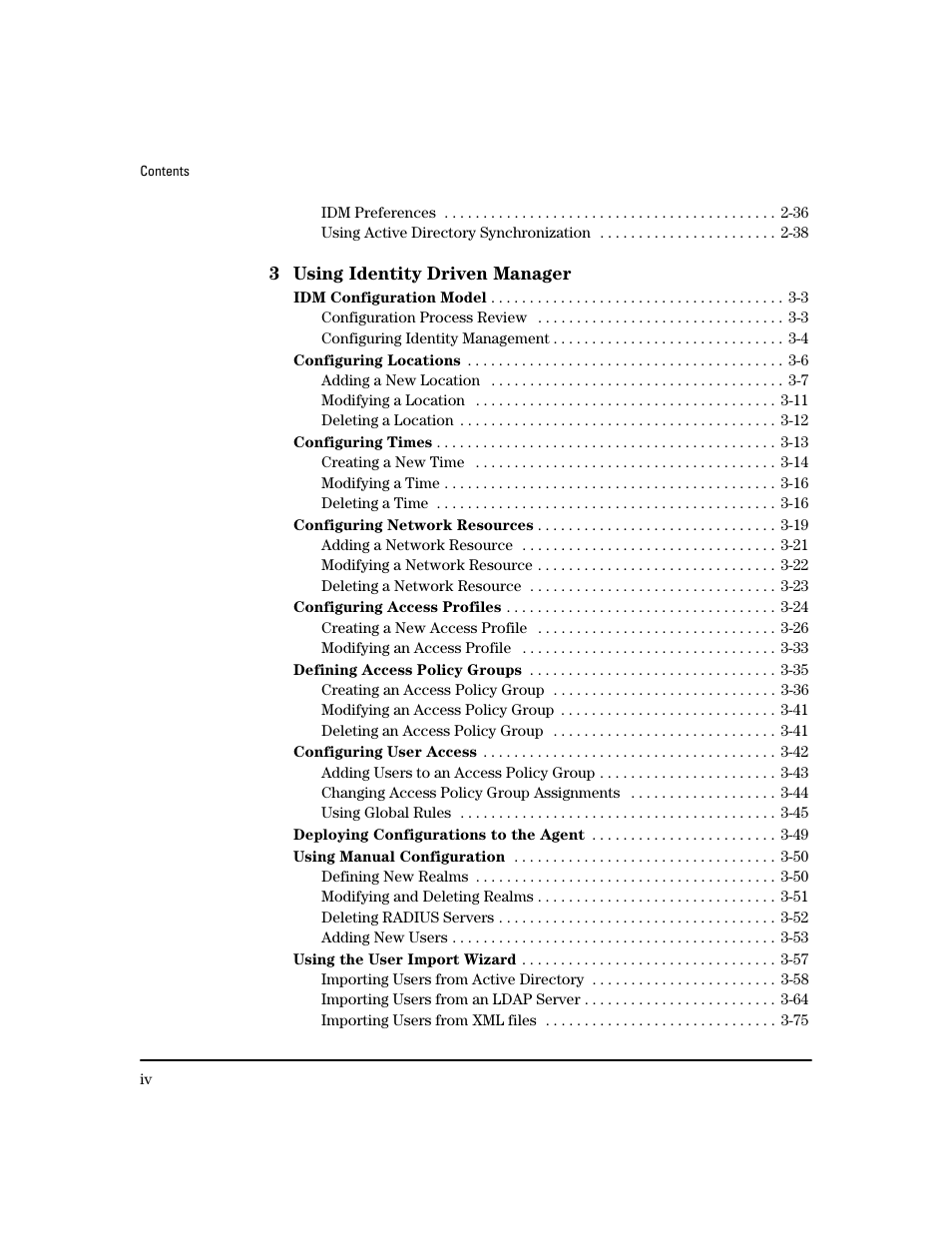 HP Identity Driven Manager Software Series User Manual | Page 4 / 194