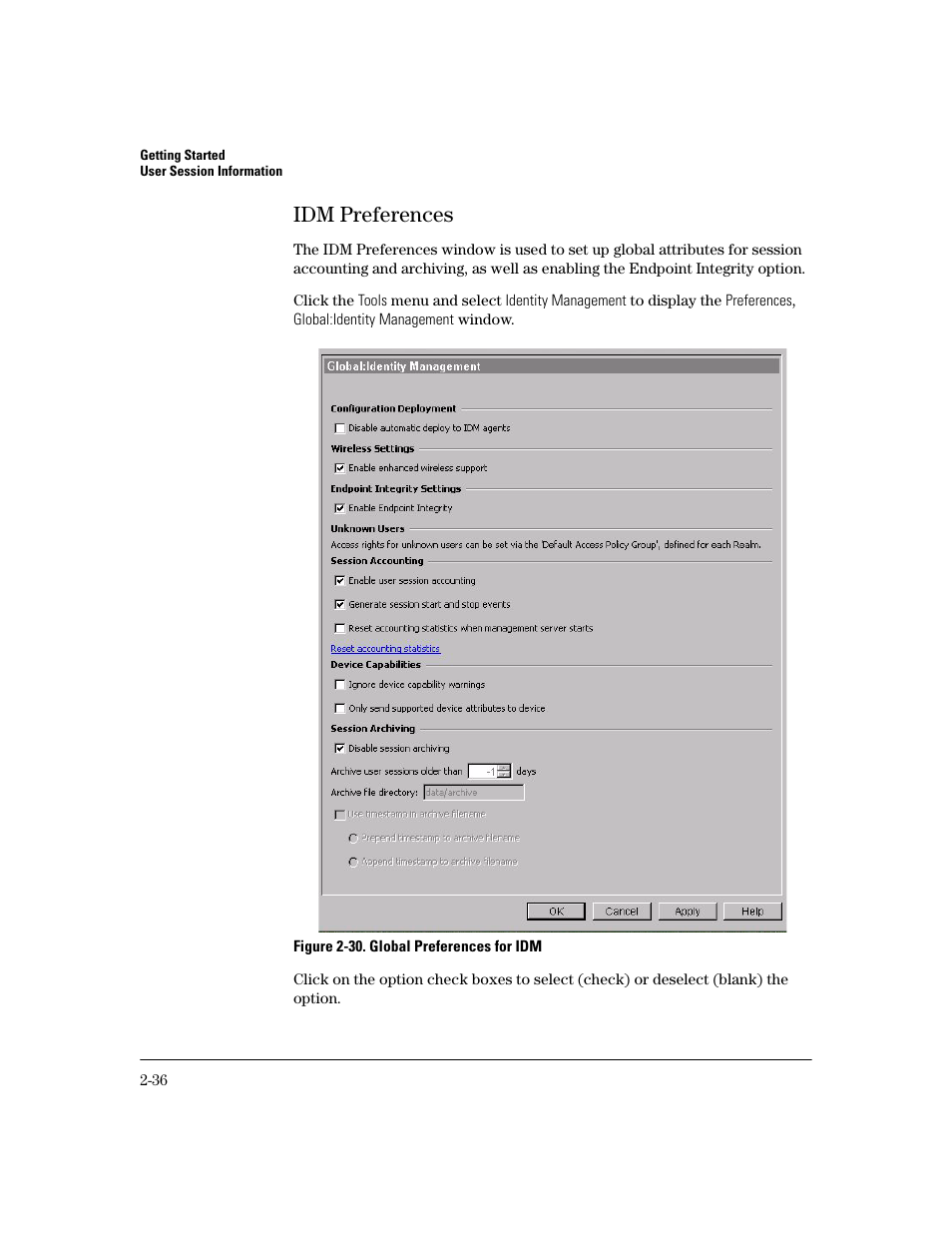 Idm preferences, Idm preferences -36 | HP Identity Driven Manager Software Series User Manual | Page 58 / 194