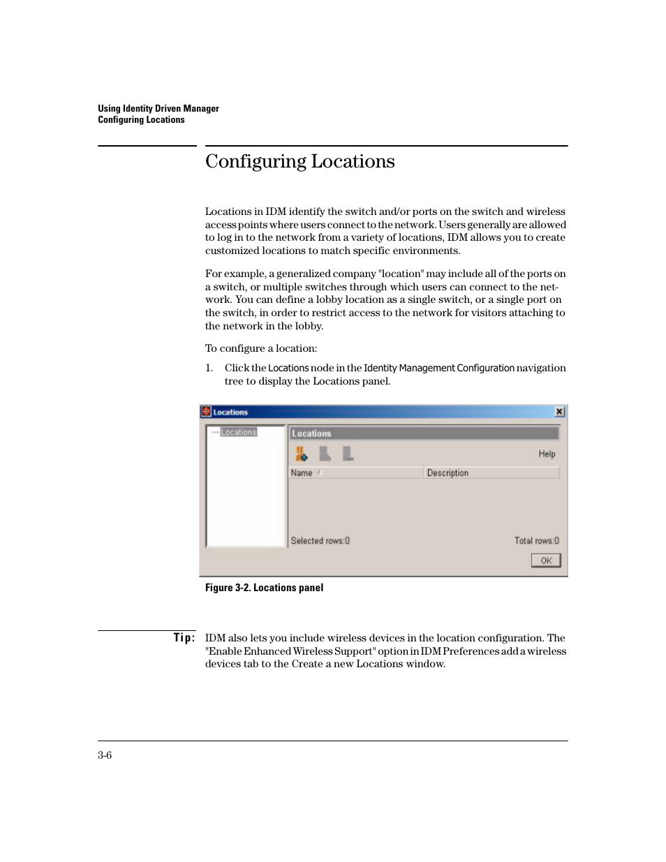 Configuring locations | HP Identity Driven Manager Software Series User Manual | Page 70 / 194