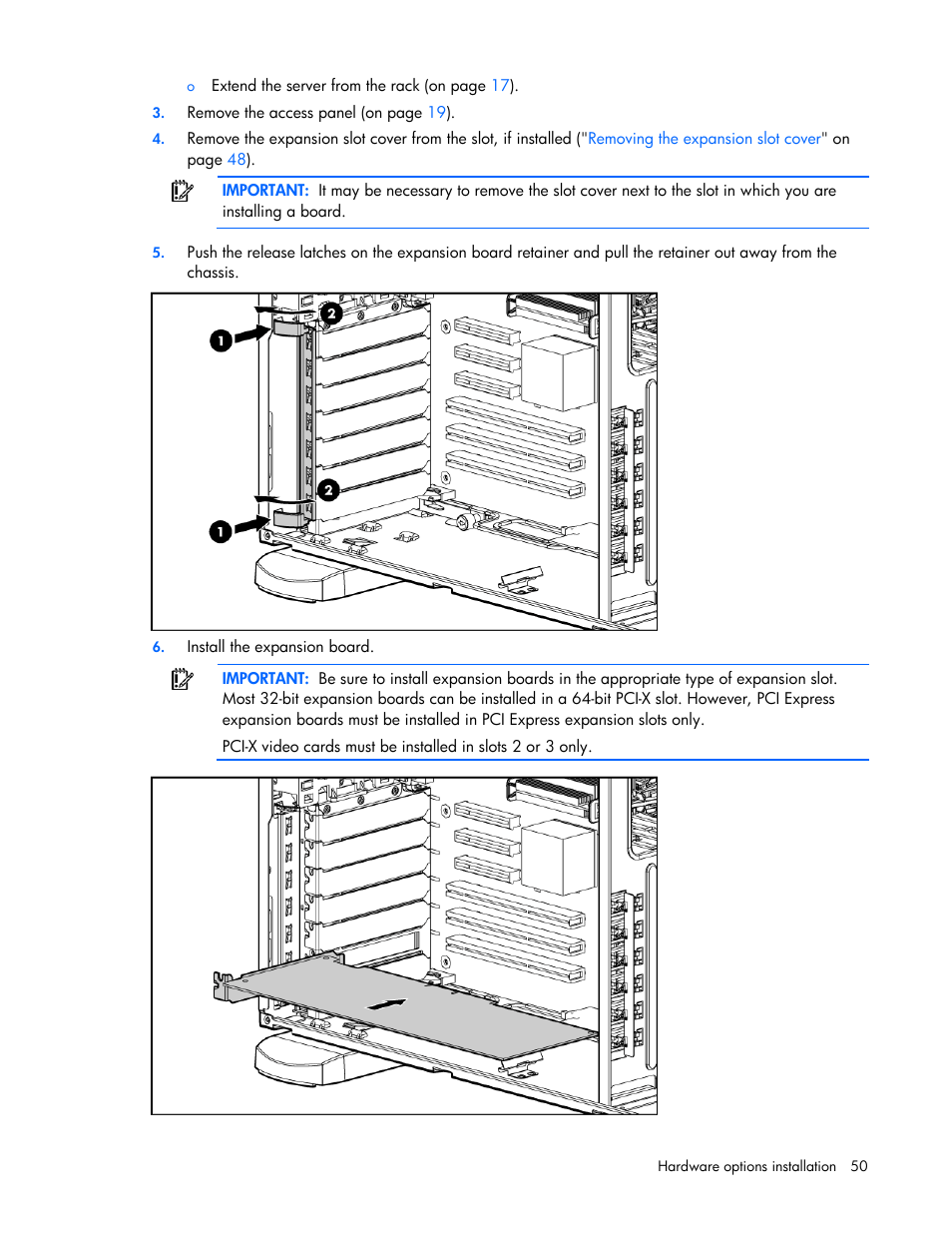 HP ProLiant ML350 G5 Server User Manual | Page 50 / 118