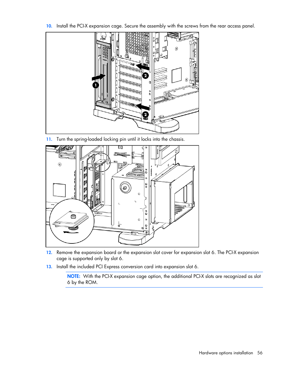 HP ProLiant ML350 G5 Server User Manual | Page 56 / 118