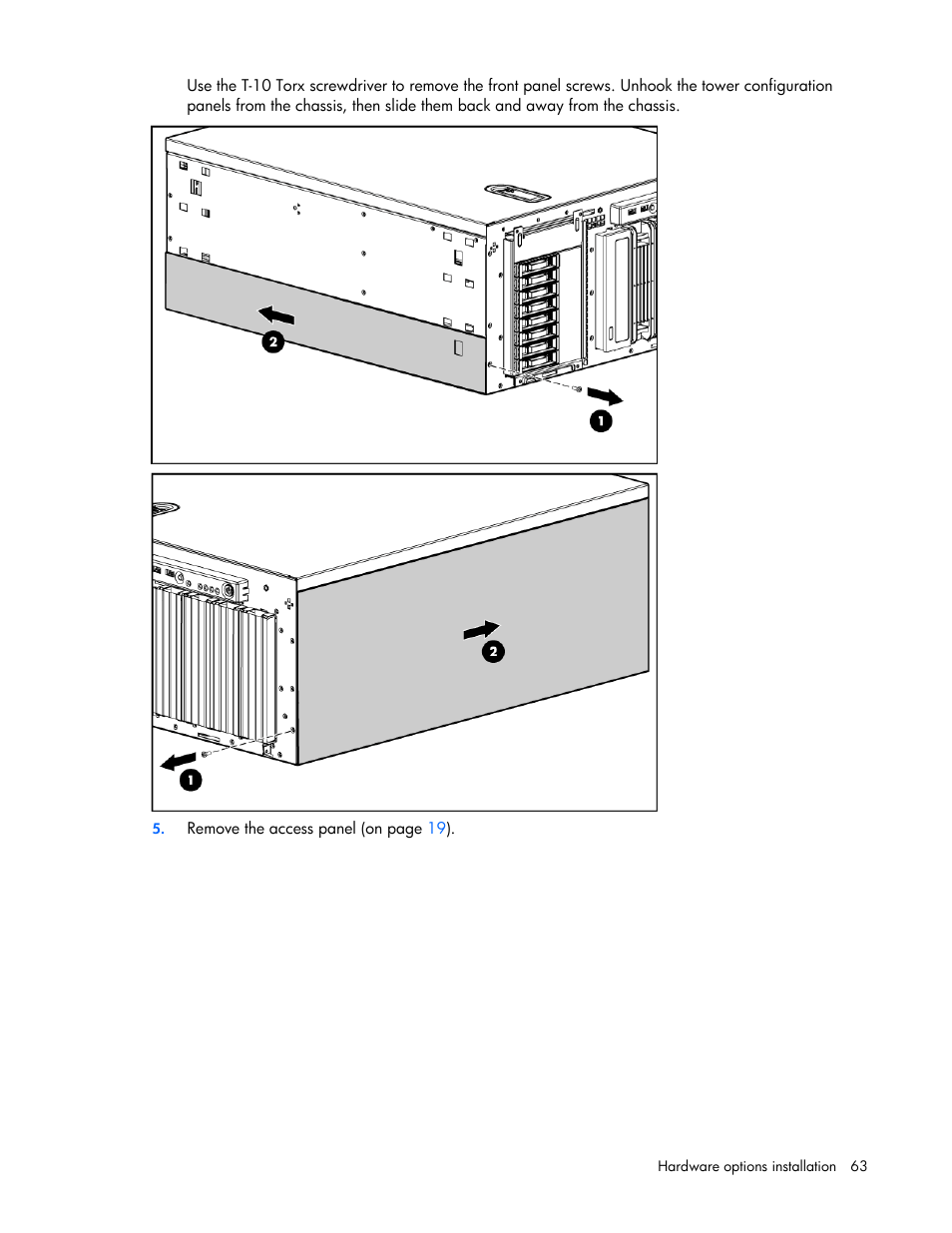 HP ProLiant ML350 G5 Server User Manual | Page 63 / 118