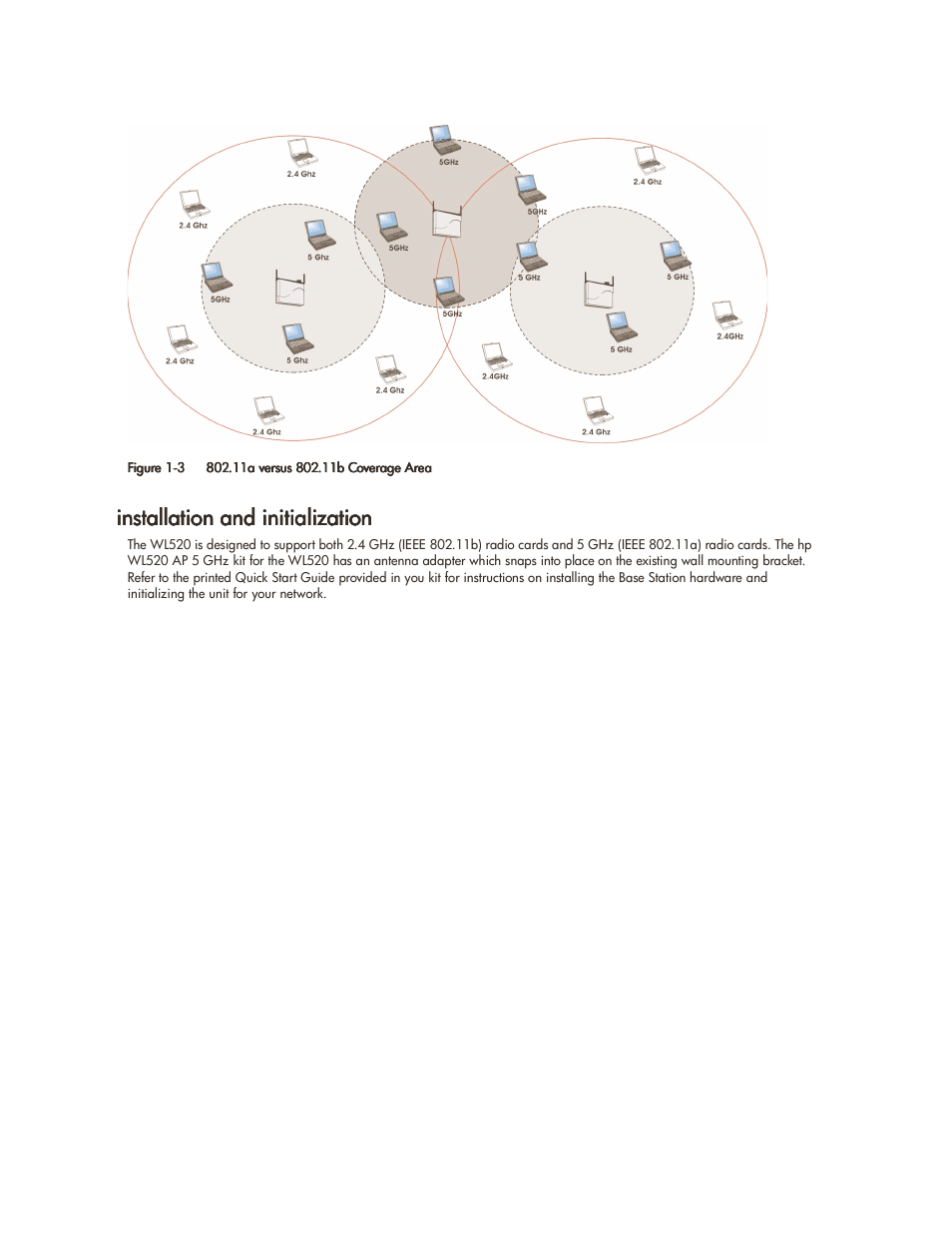 Installation and initialization, Installation and initialization -6 | HP ProCurve 520wl Wireless Access Point User Manual | Page 13 / 142