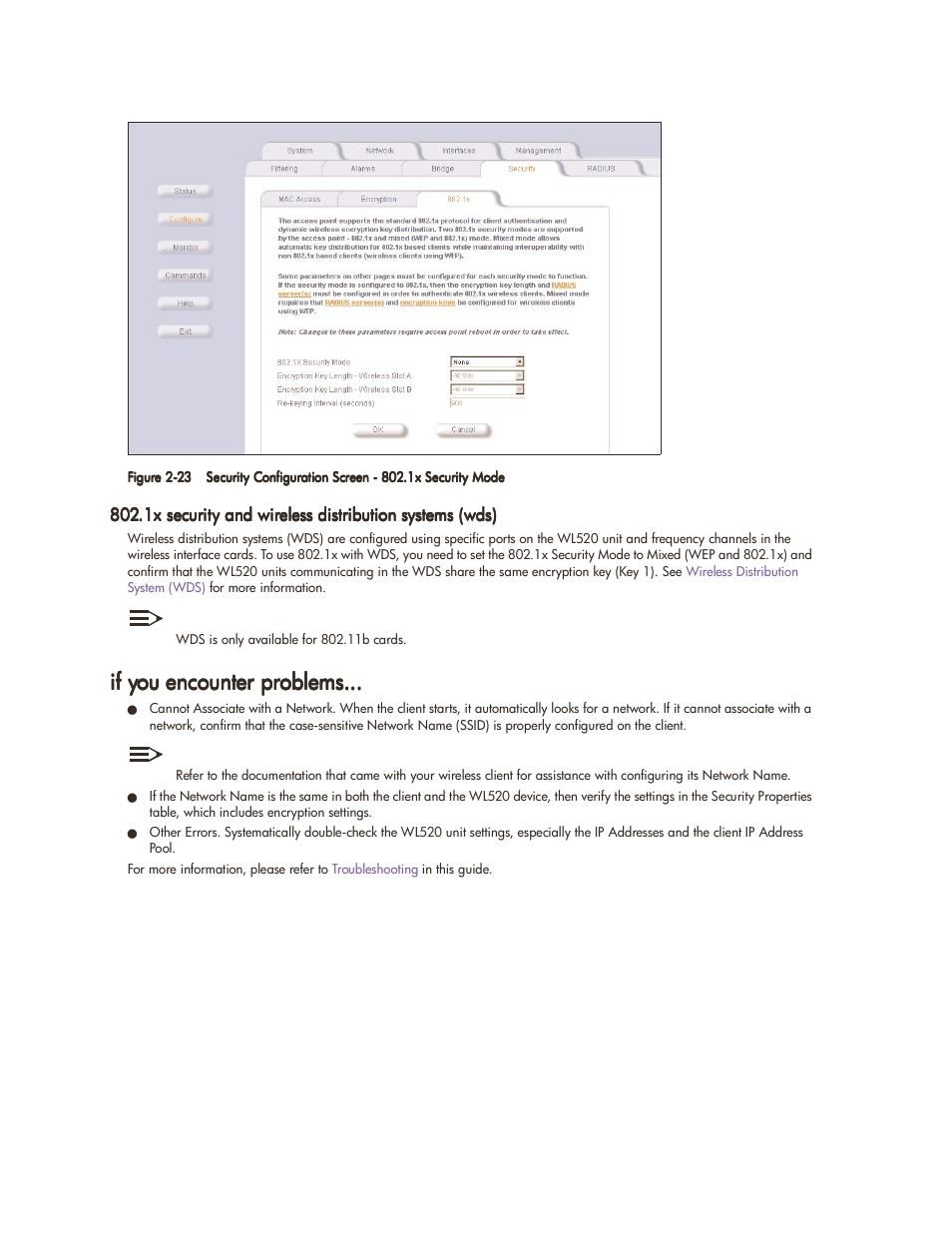 If you encounter problems, If you encounter problems -25 | HP ProCurve 520wl Wireless Access Point User Manual | Page 38 / 142