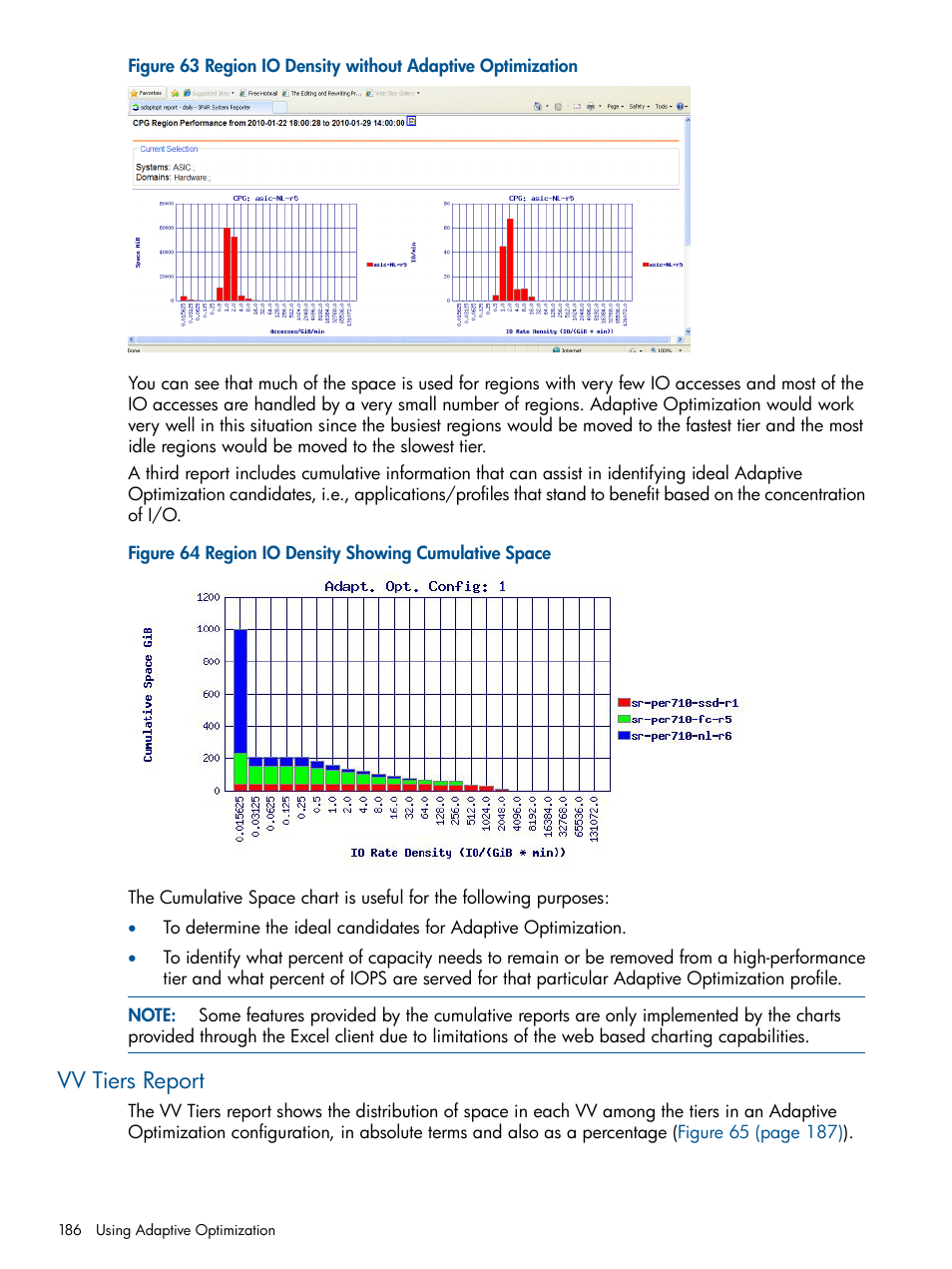 Vv tiers report | HP 3PAR System Reporter Software User Manual | Page 186 / 224