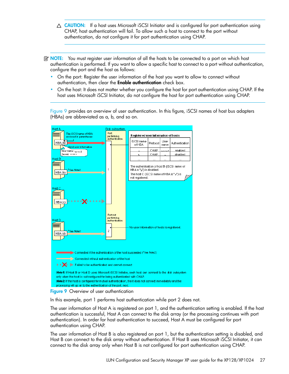 Figure 9 overview of user authentication, 9 overview of user authentication | HP StorageWorks XP Remote Web Console Software User Manual | Page 27 / 98