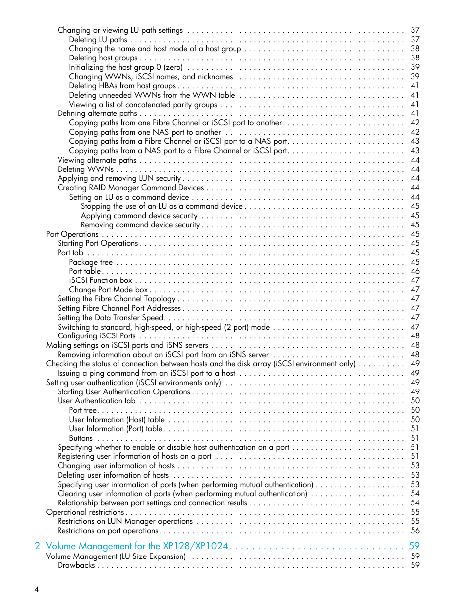 HP StorageWorks XP Remote Web Console Software User Manual | Page 4 / 98
