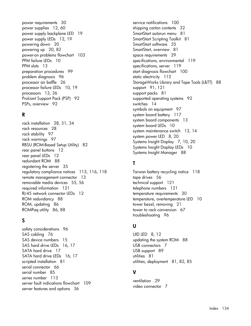 HP ProLiant ML370 G5 Server User Manual | Page 134 / 135
