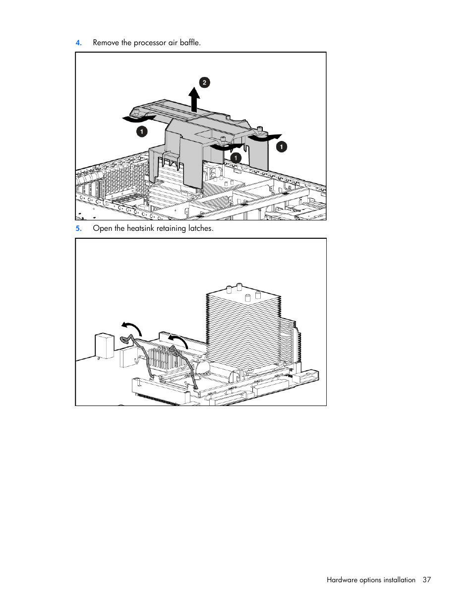 HP ProLiant ML370 G5 Server User Manual | Page 37 / 135