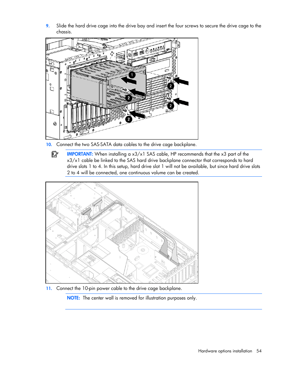 HP ProLiant ML370 G5 Server User Manual | Page 54 / 135