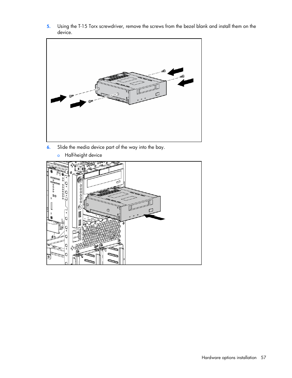 HP ProLiant ML370 G5 Server User Manual | Page 57 / 135