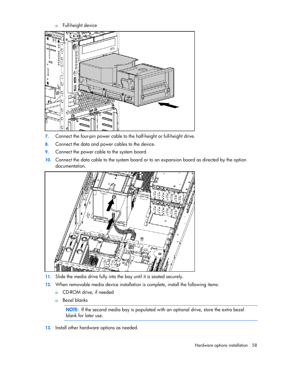 HP ProLiant ML370 G5 Server User Manual | Page 58 / 135