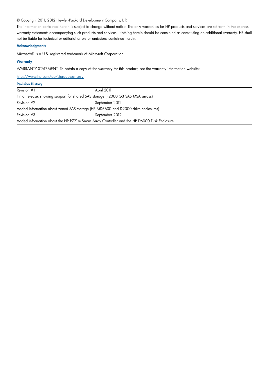 HP 6Gb SAS Switch for HP BladeSystem c-Class User Manual | Page 2 / 39