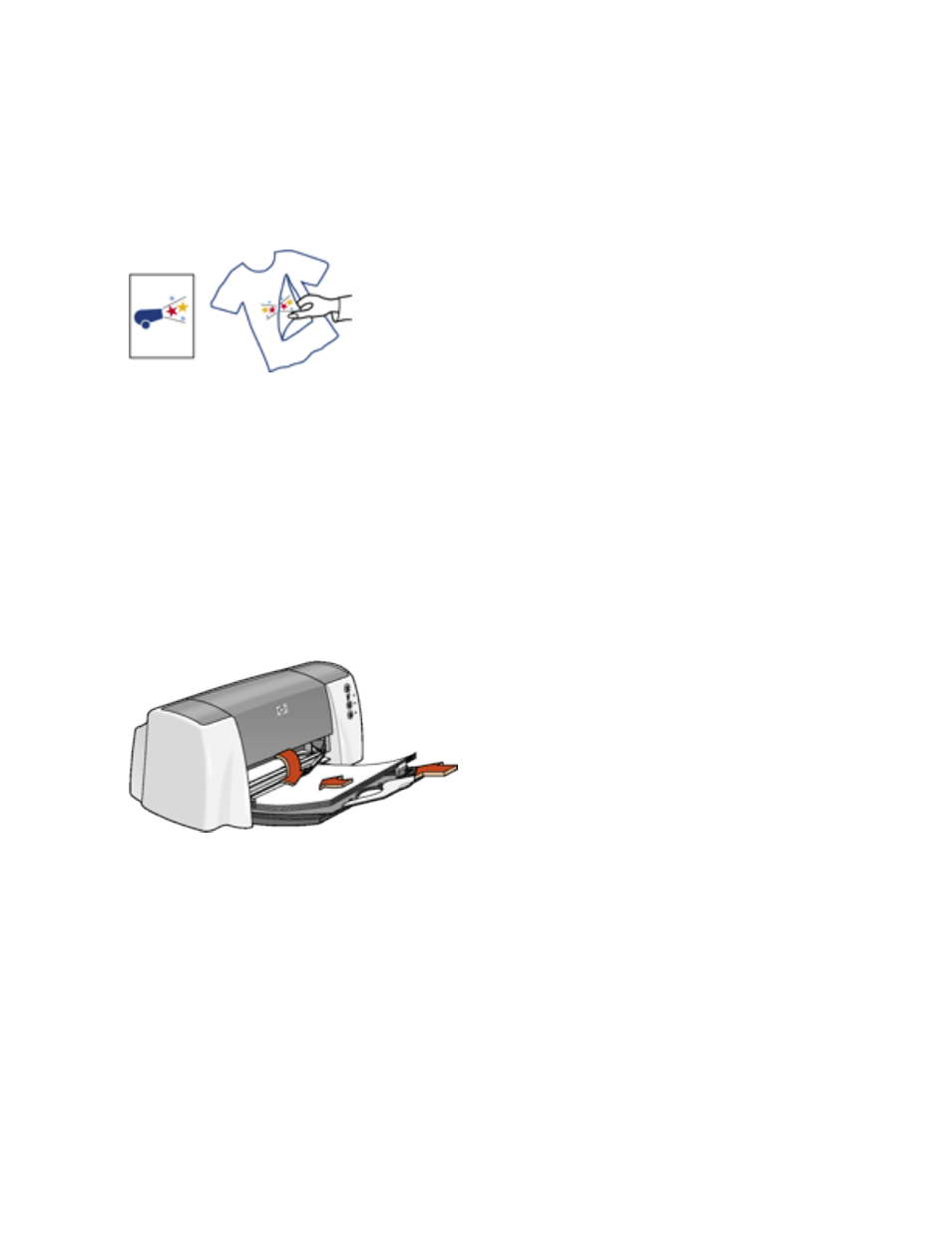 Iron-on transfers, Printing guidelines, Preparing to print | HP Deskjet 3820 Color Inkjet Printer User Manual | Page 48 / 103