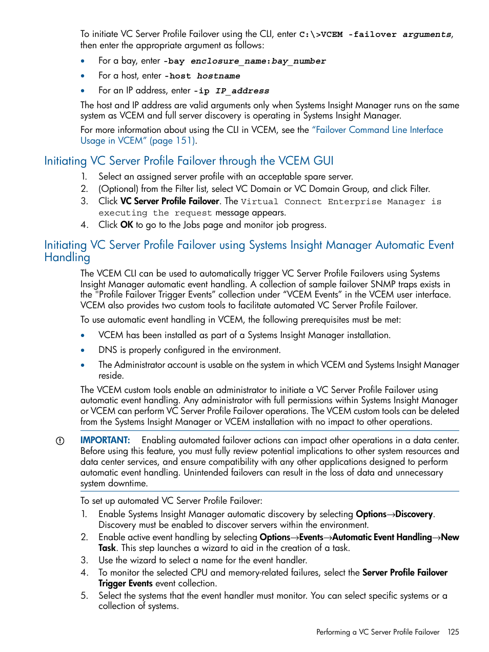 HP Insight Management-Software User Manual | Page 125 / 189