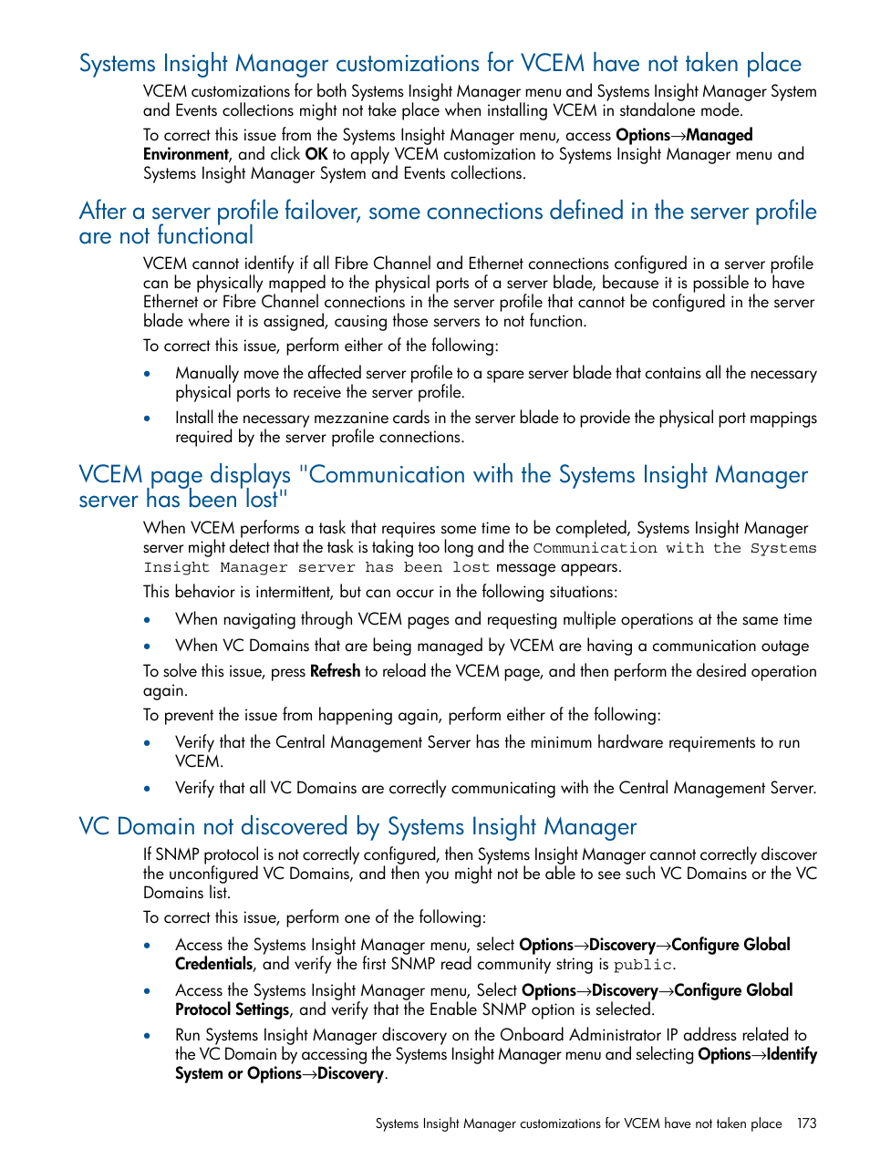 HP Insight Management-Software User Manual | Page 173 / 189