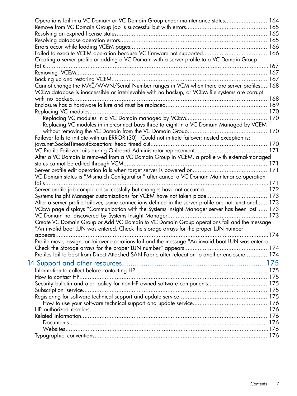 14 support and other resources | HP Insight Management-Software User Manual | Page 7 / 189