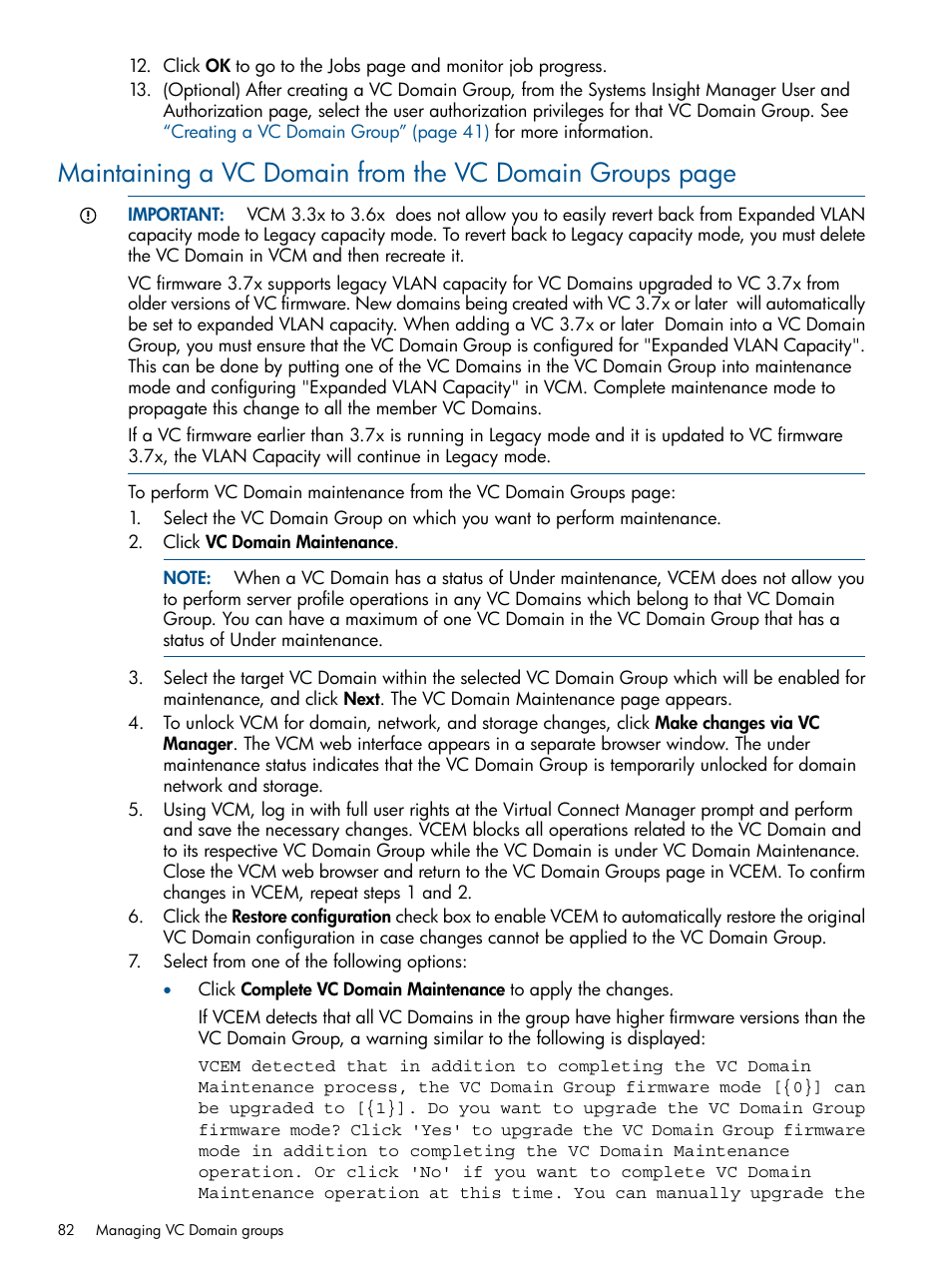 HP Insight Management-Software User Manual | Page 82 / 189